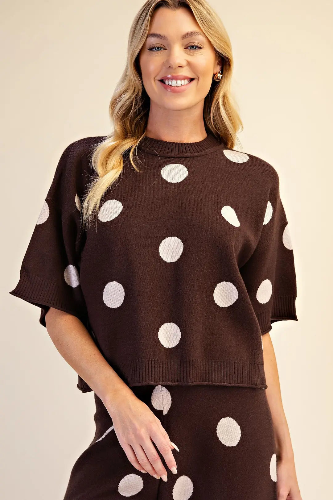 Polka dot queen top