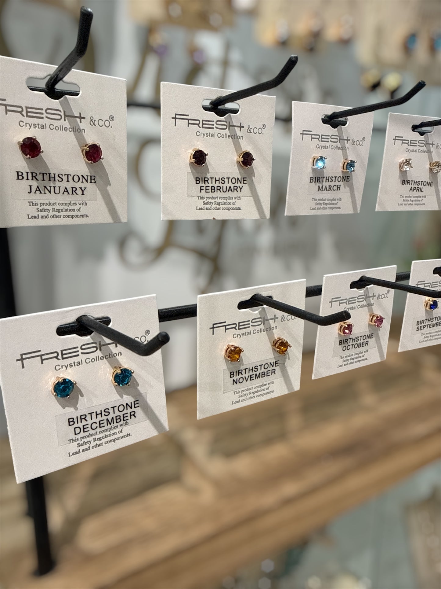 Birthstone Stud Earrings