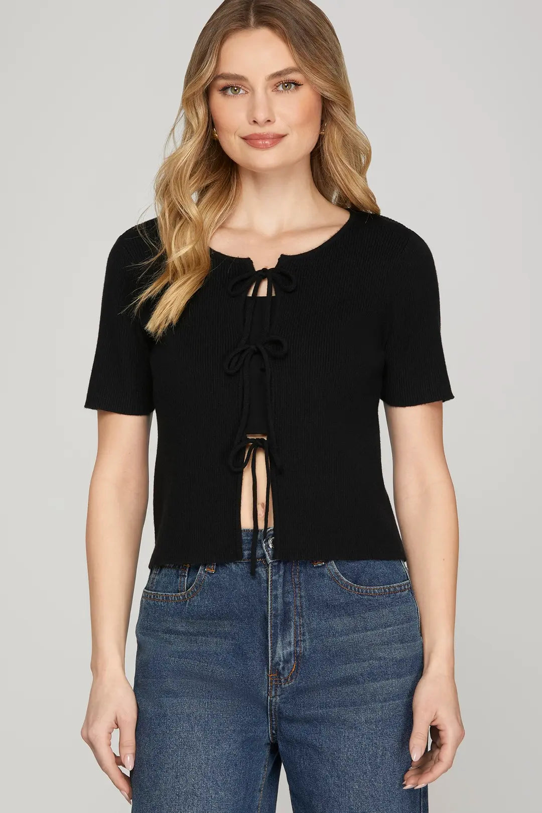 Becca Front tie Sweater cardigan