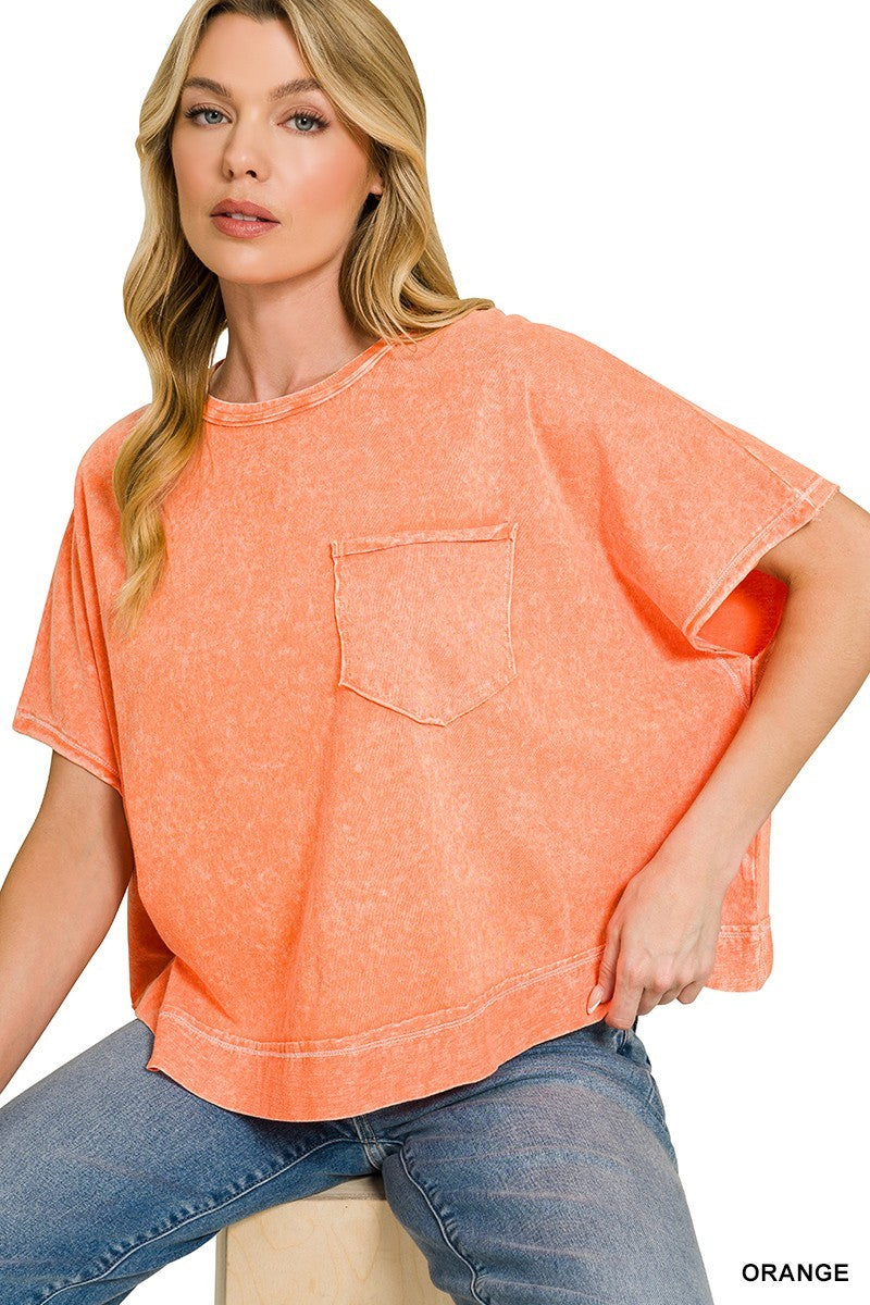 Halo Washed Oversized Top