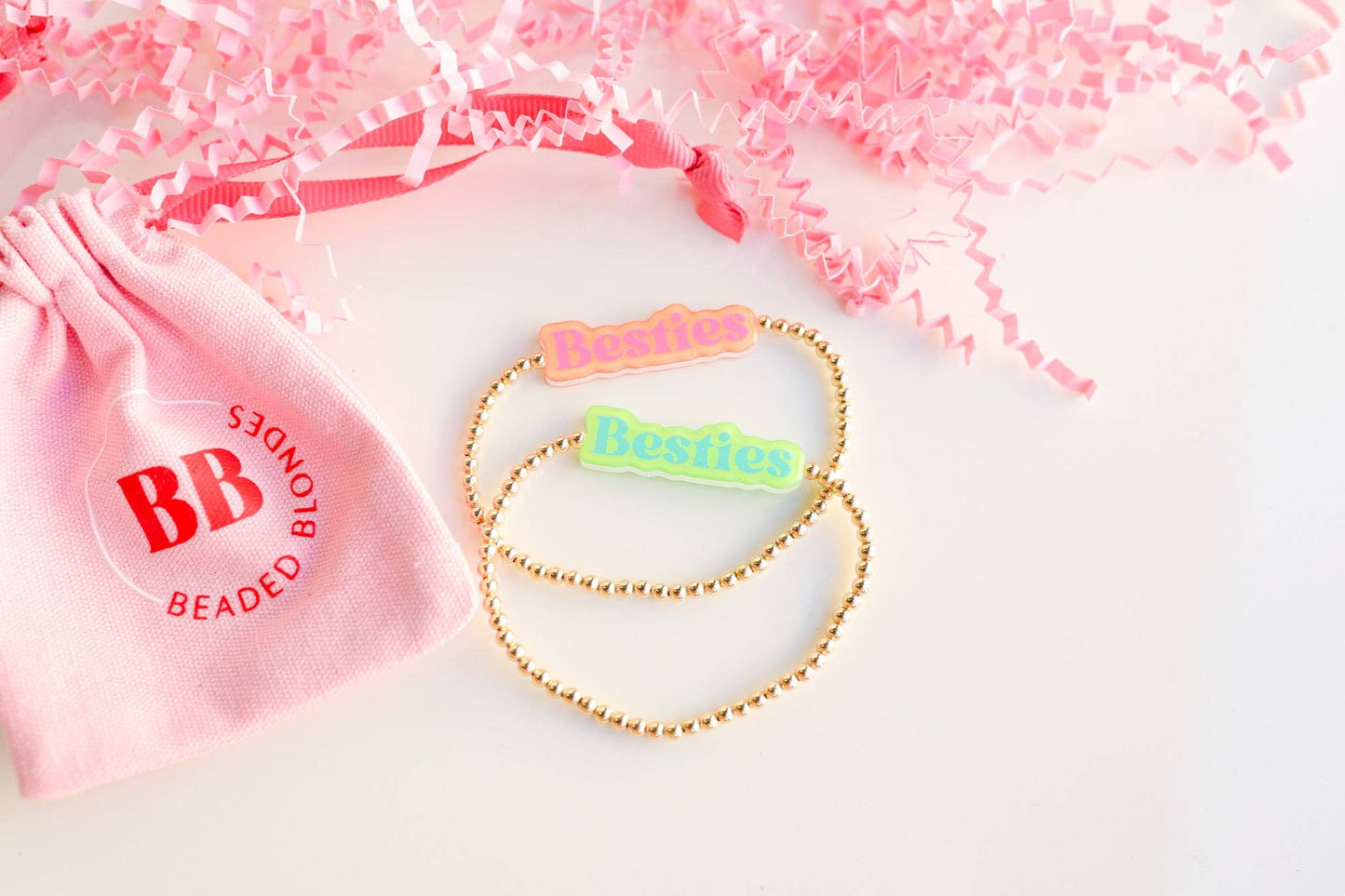 Bestie BB Bead Bracelet in Green/Blue
