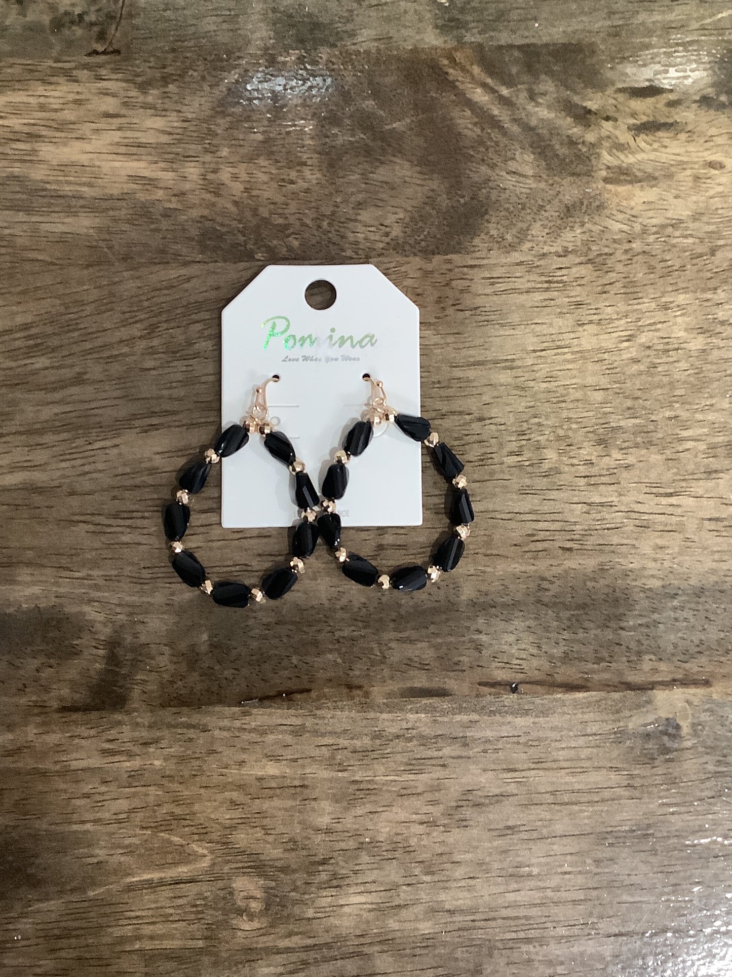 Spring bead collection earring