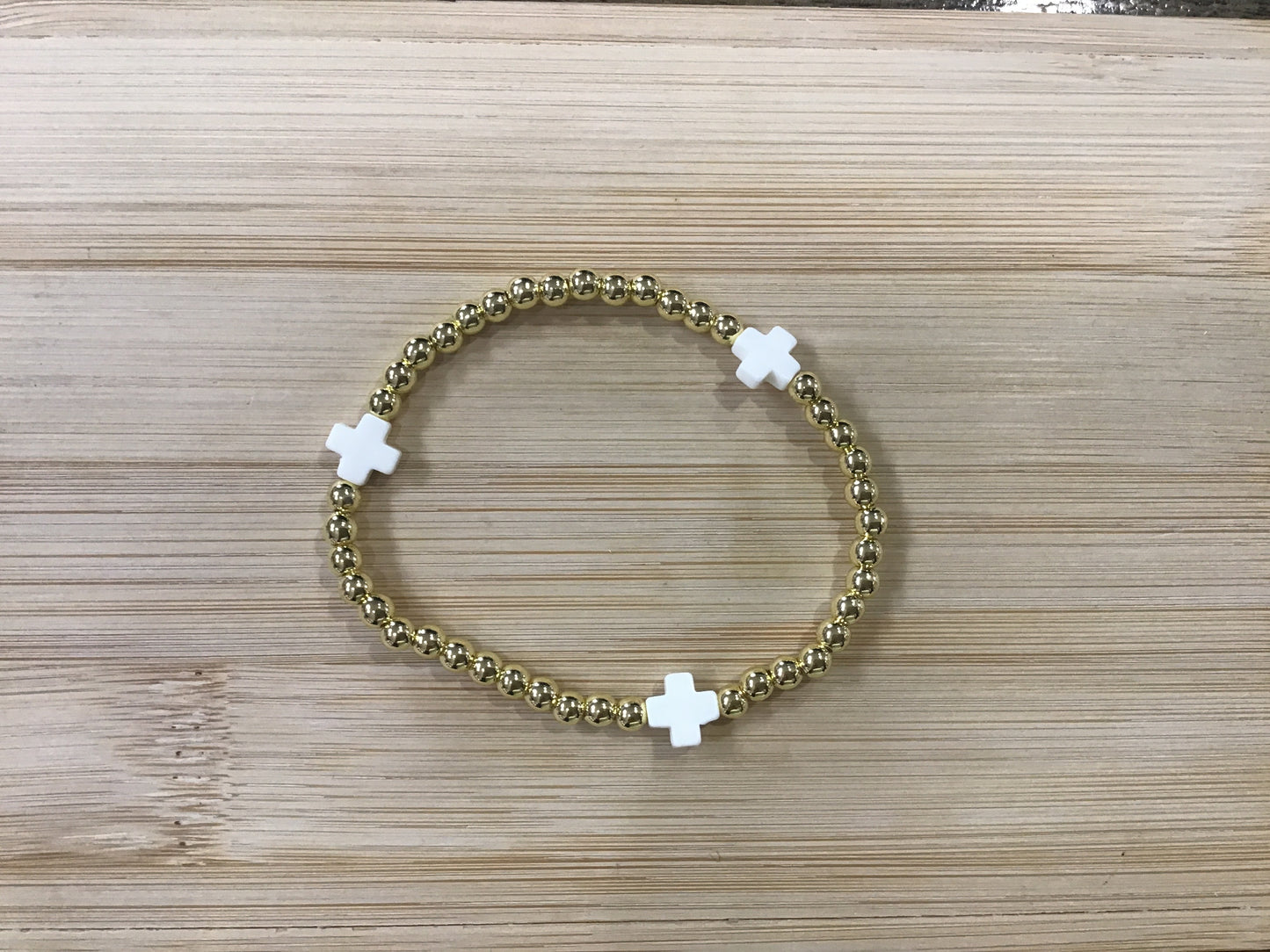 Cross Beaded Bracelet