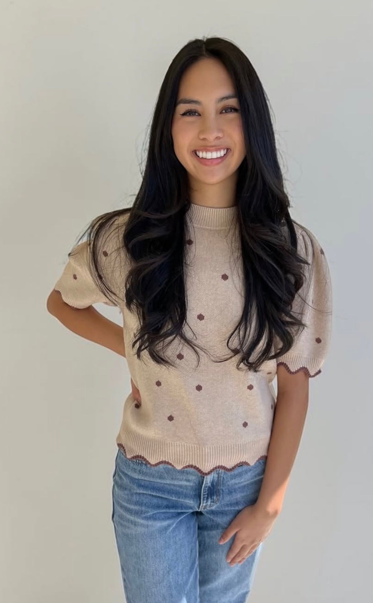 Short Puff Sleeve Top