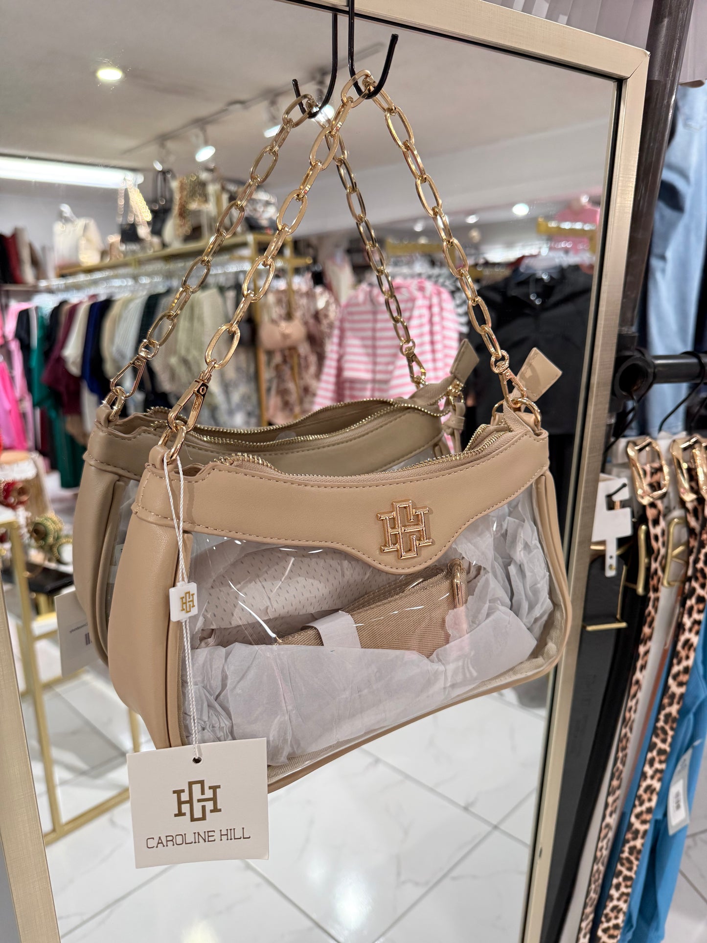 Caroline Hill Cassidy Clear Crossbody