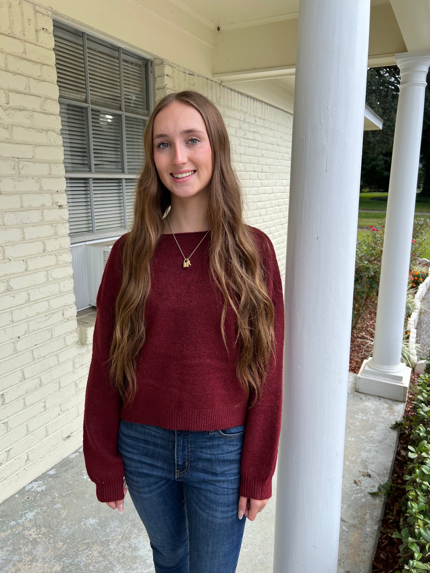 Back Bow Detail Sweater