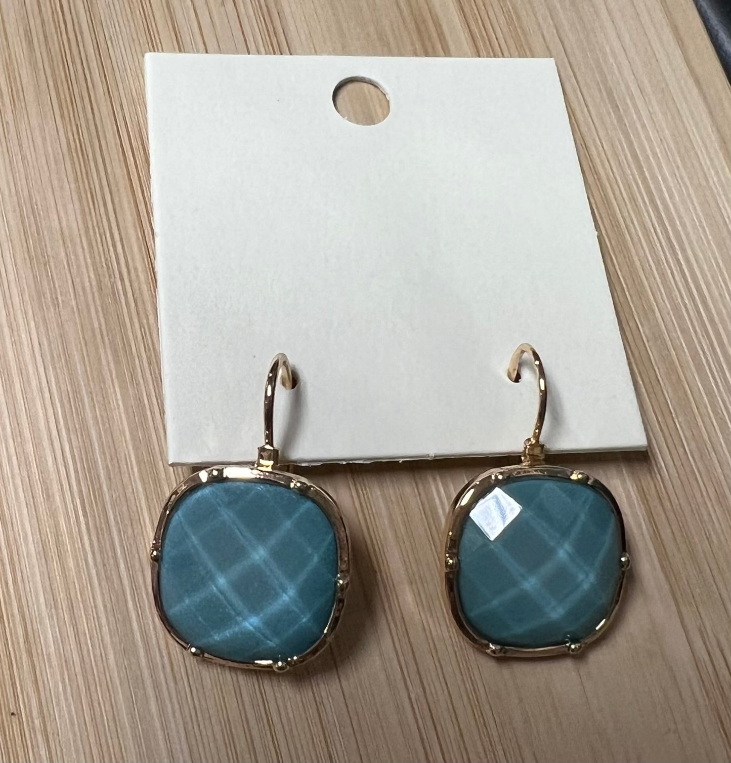 Faceted Stone Earring
