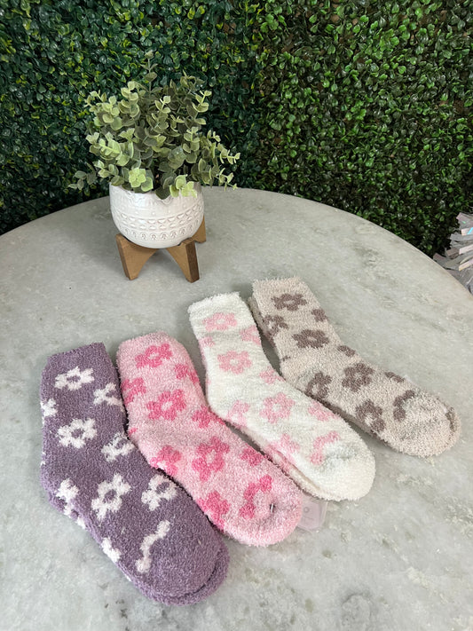 Flower Print Socks