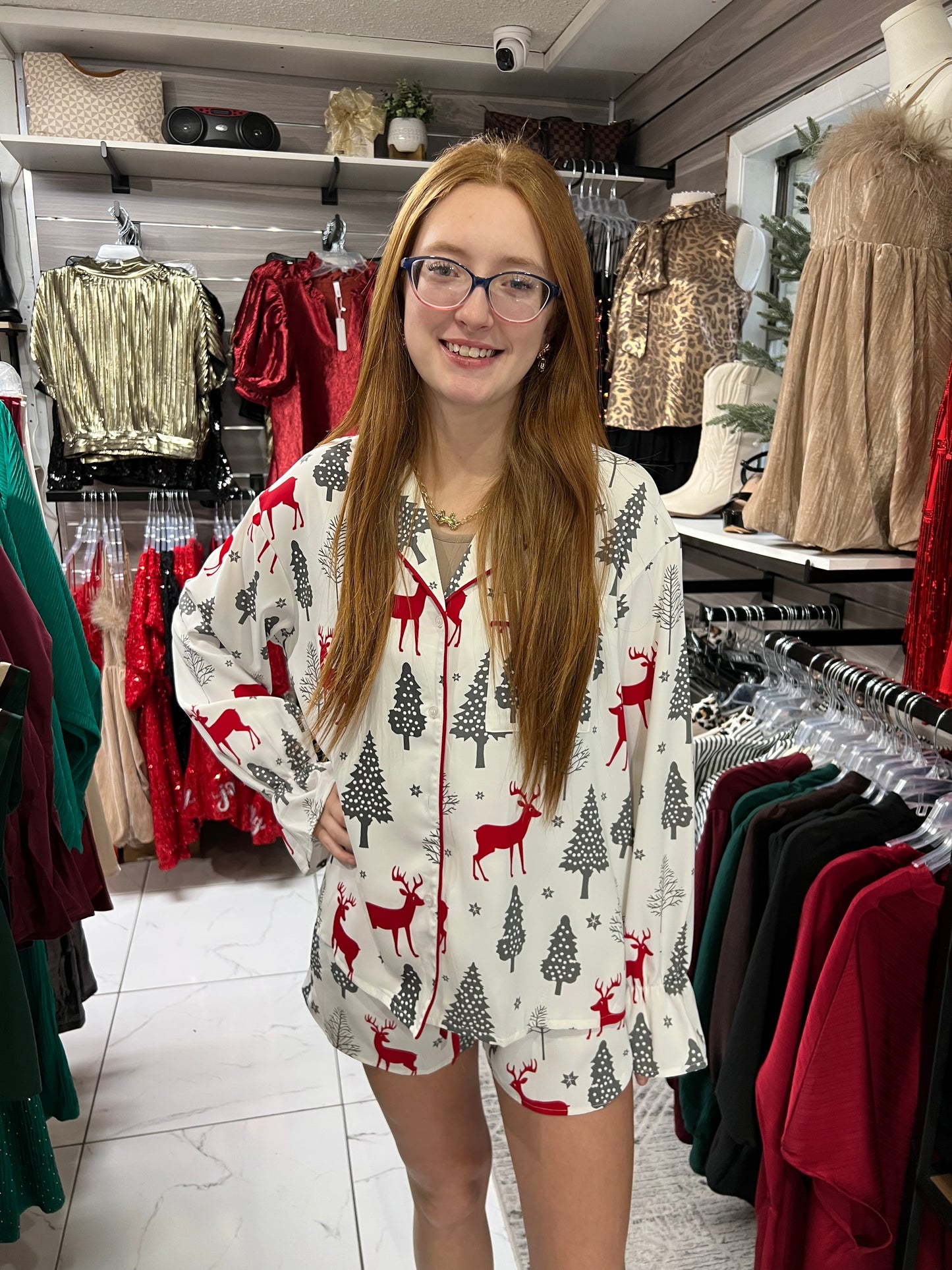Christmas Elk Pajamas