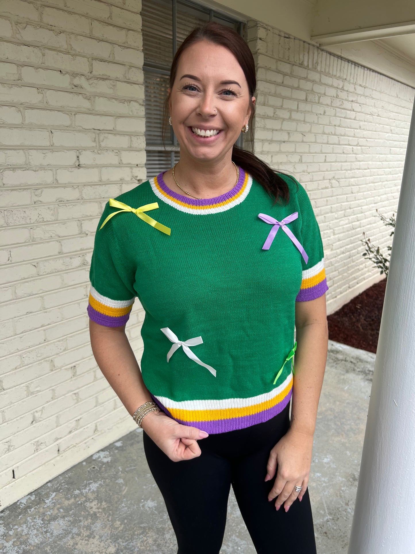 Mardi Gras Bow Top!