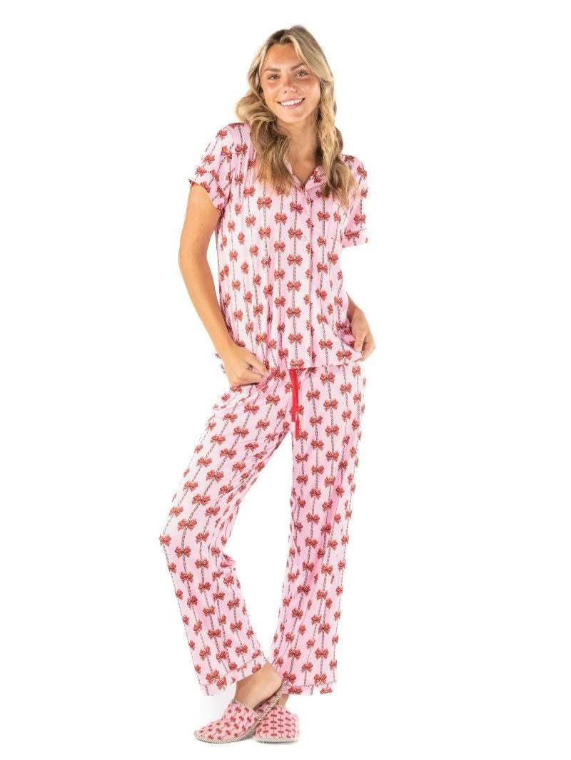 Holiday Bows PJ Set