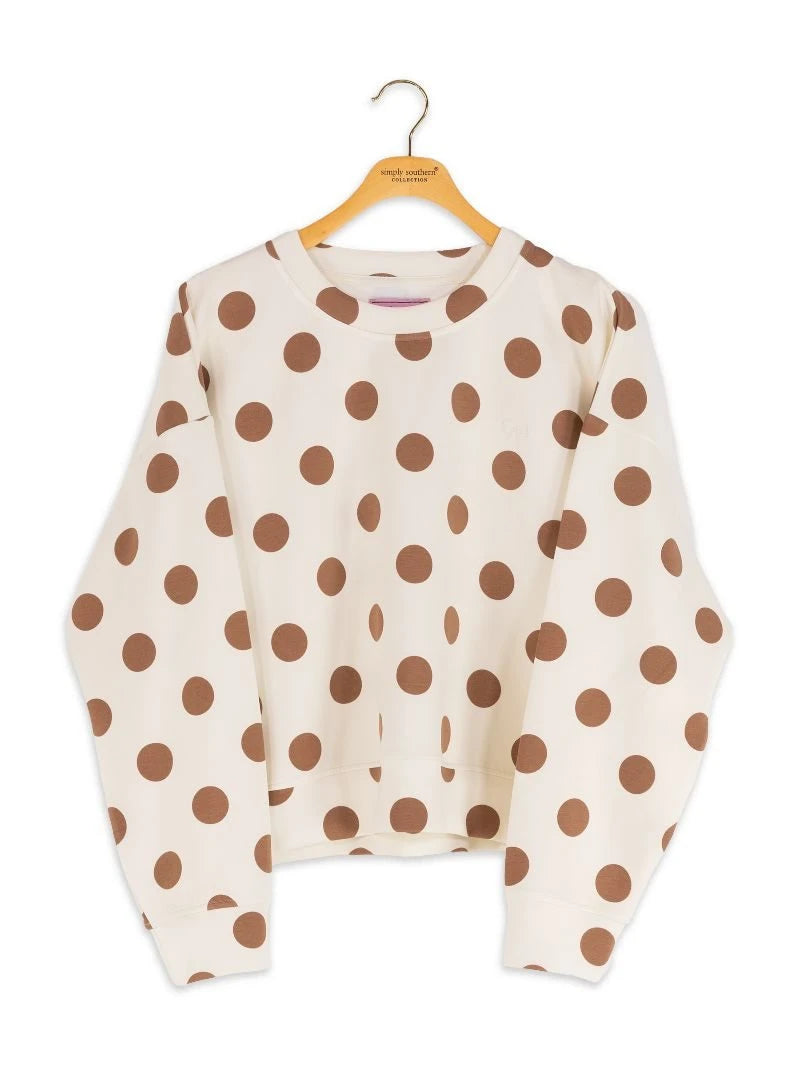 SS polka dot pullover