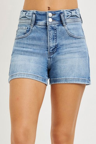 High Rise Bow Detailed Shorts