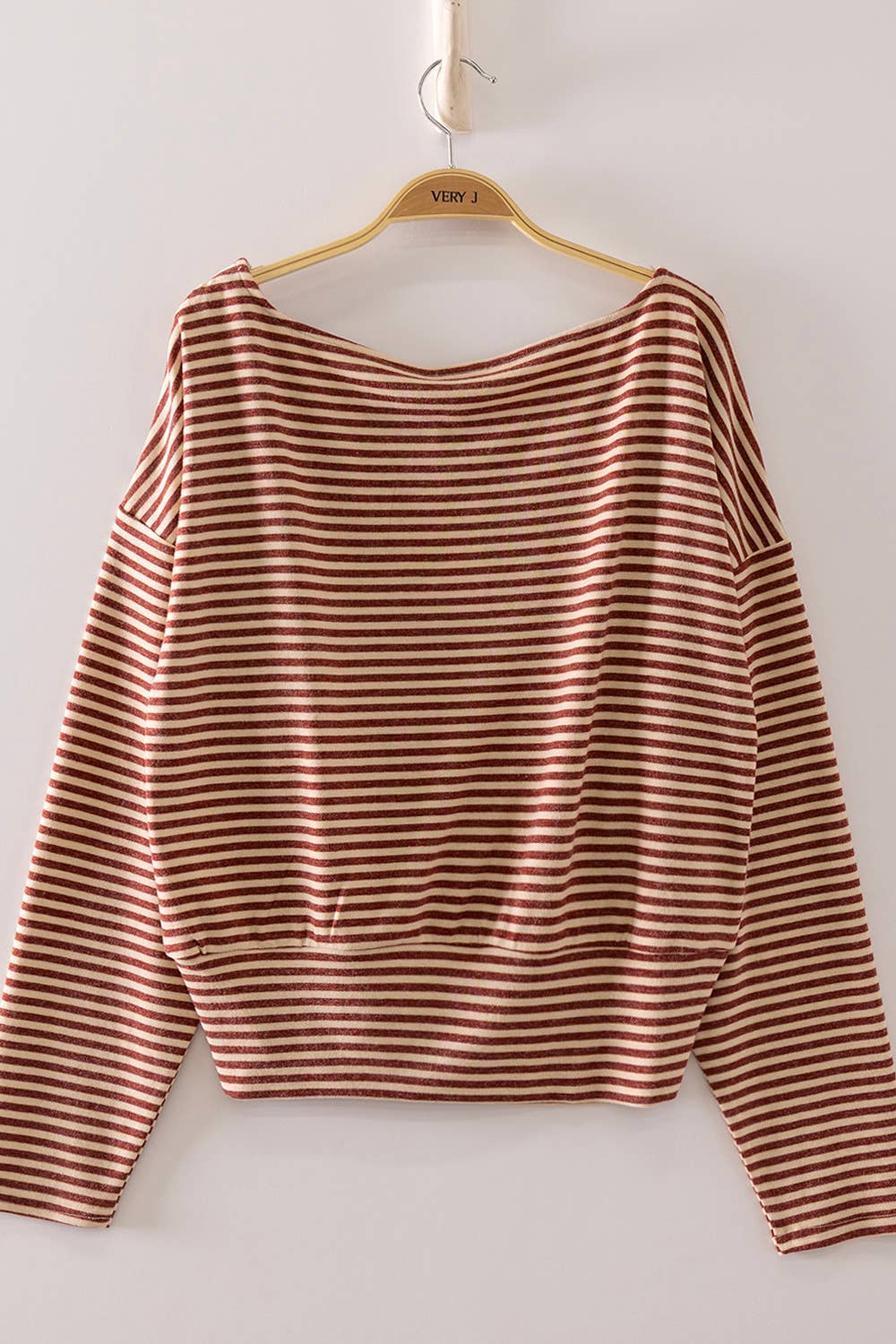 Amber Off-Shoulder Stripe Top
