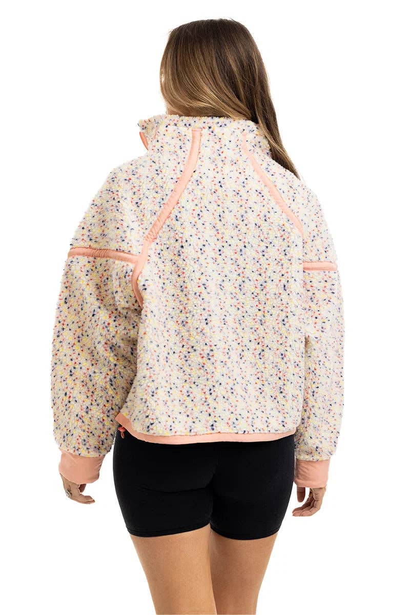 Confetti Print Women's Pullover Jacket