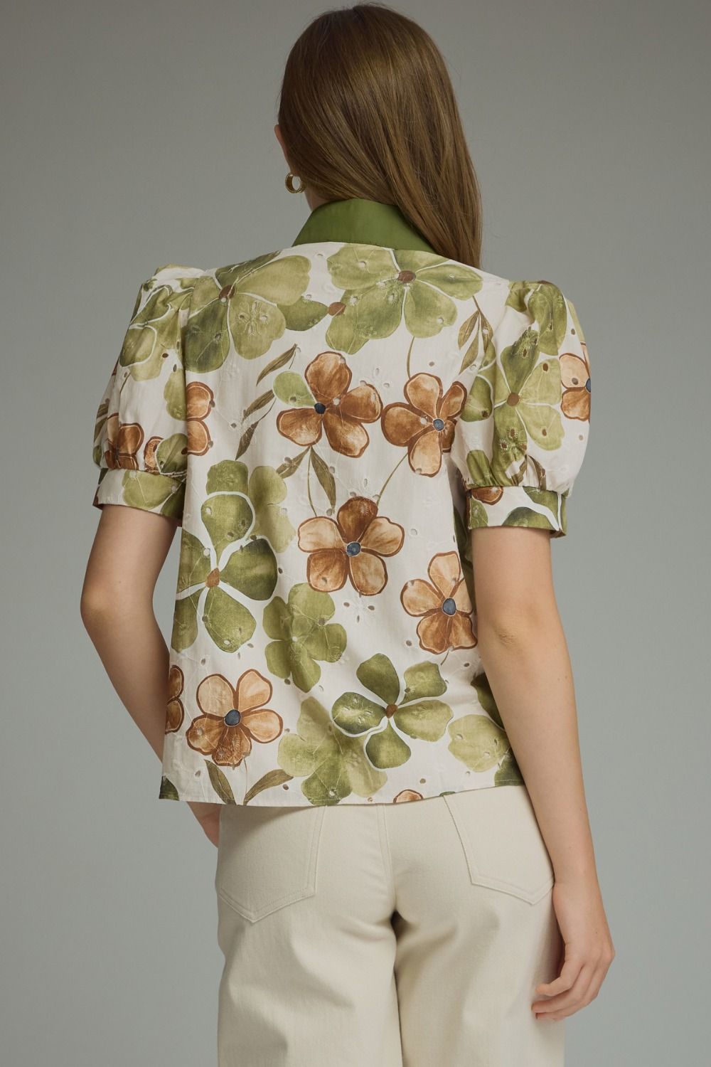 Floral Puff Sleeve Blouse