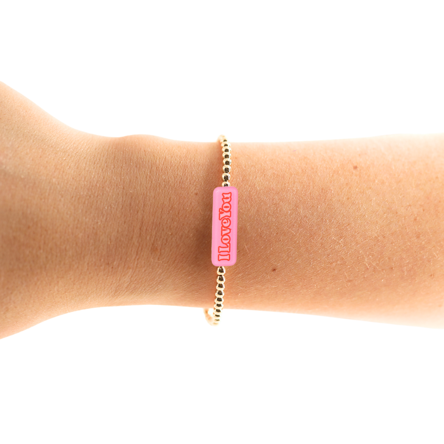 I Love You BB Bead Bracelet