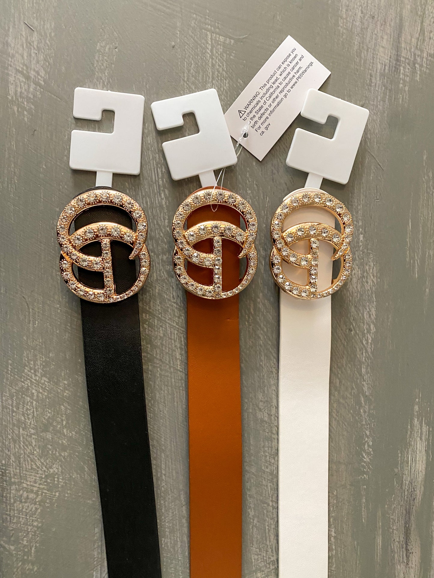 Rhinestone Studded Belt