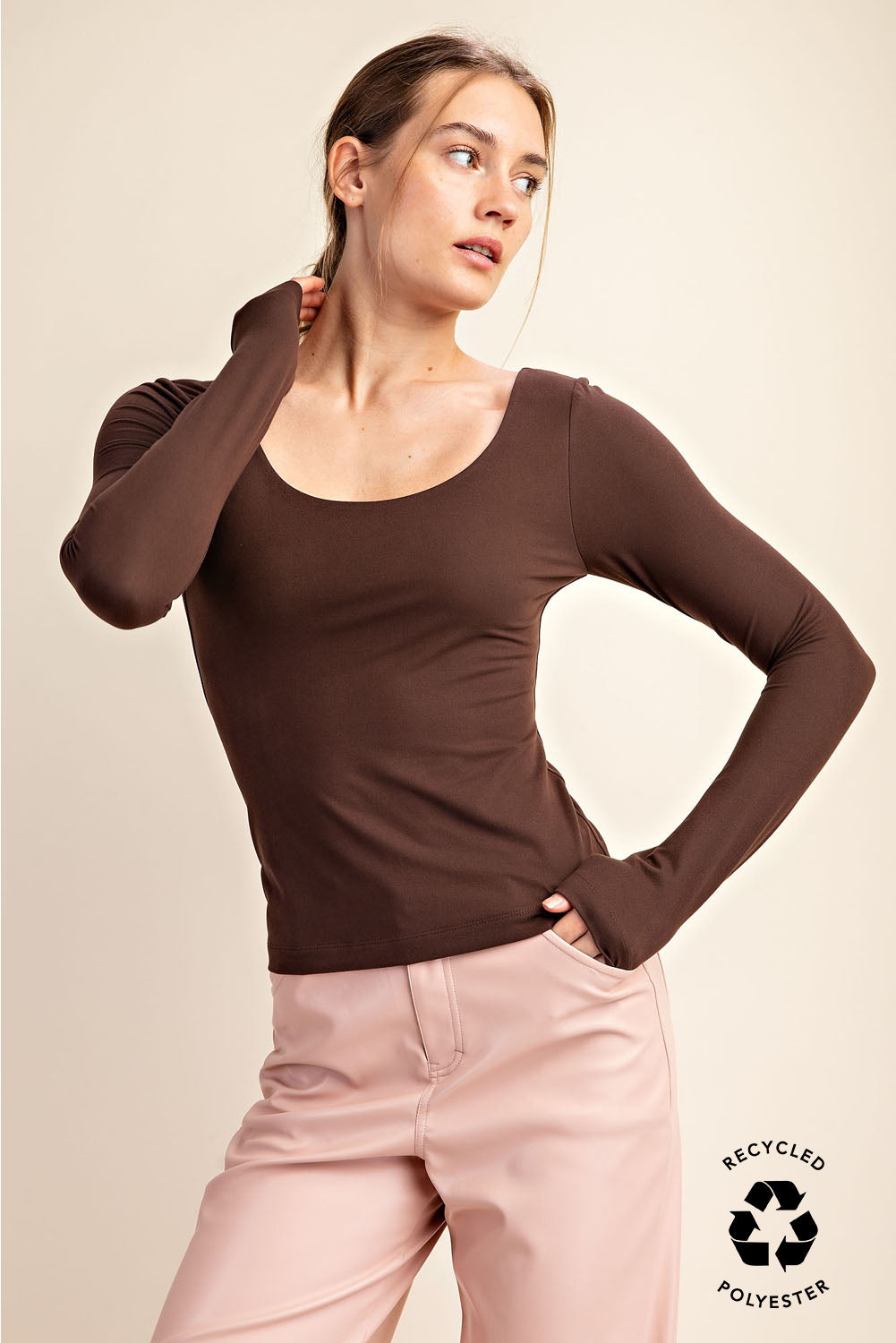 BUTTER SOFT ROUND NECK TOP