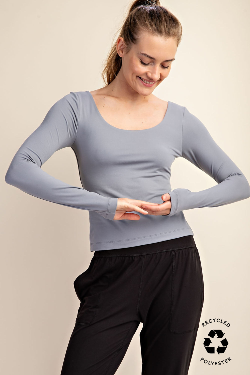 BUTTER SOFT ROUND NECK TOP