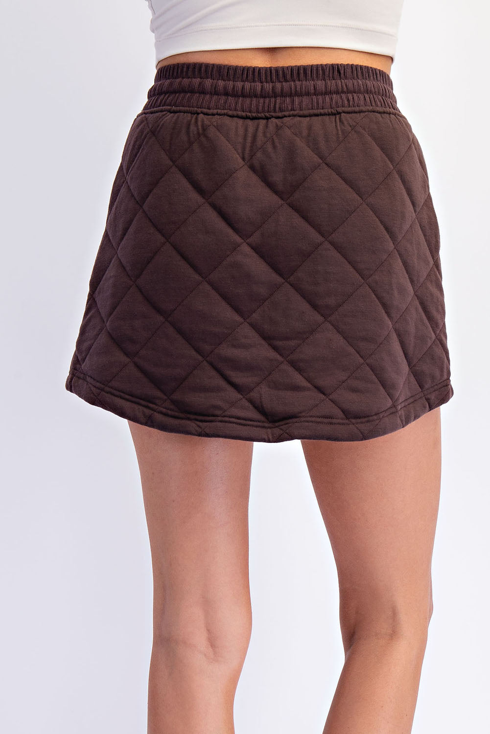 QUILTED MINI SKORT