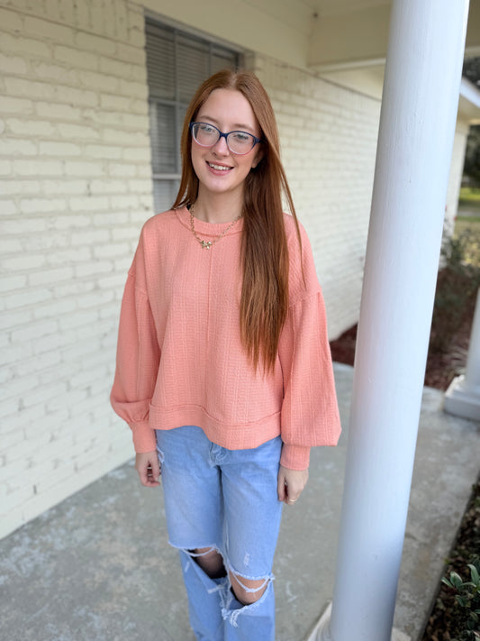 Gibson Girl Oversized Knit Top