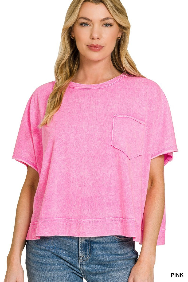 Halo Washed Oversized Top