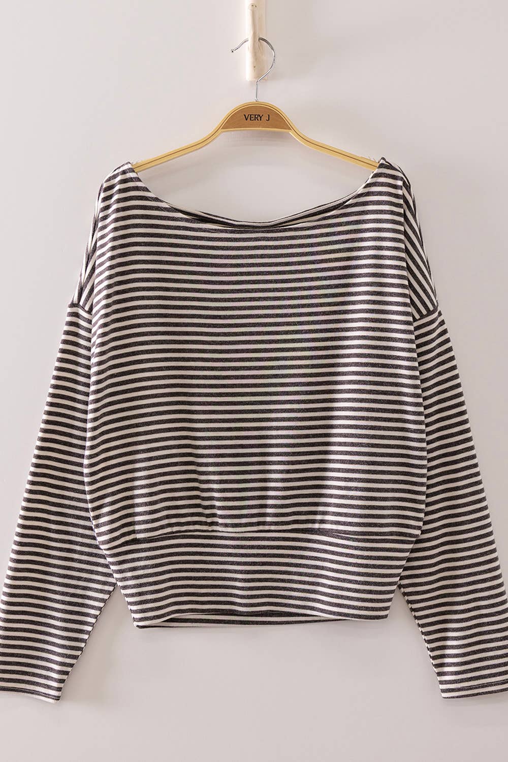 Amber Off-Shoulder Stripe Top