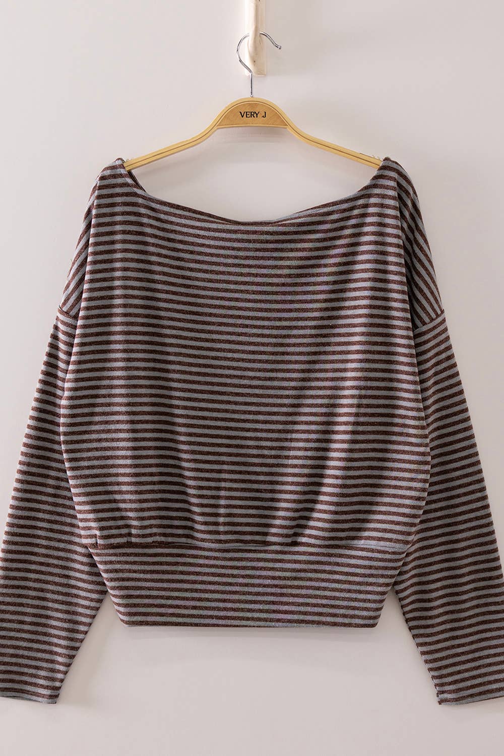 Amber Off-Shoulder Stripe Top