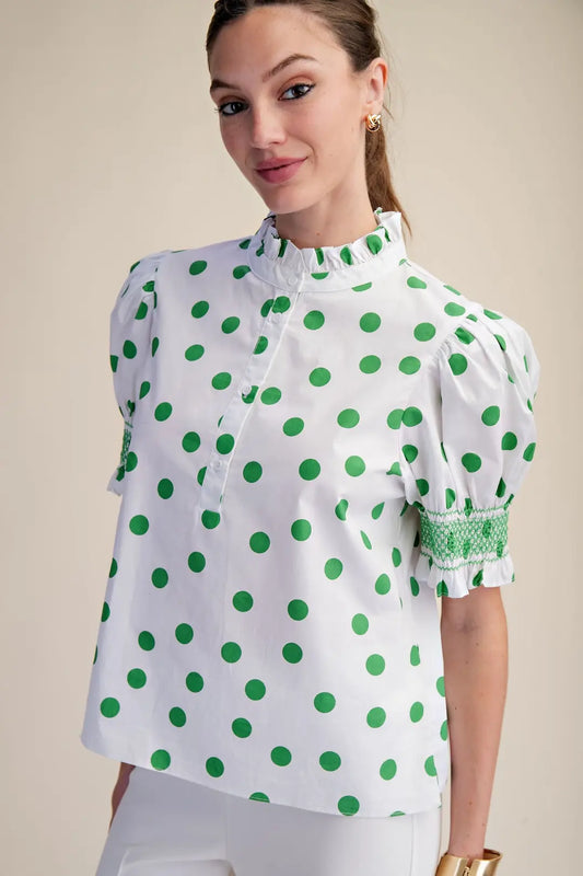 Kara Ruffle Neck Top