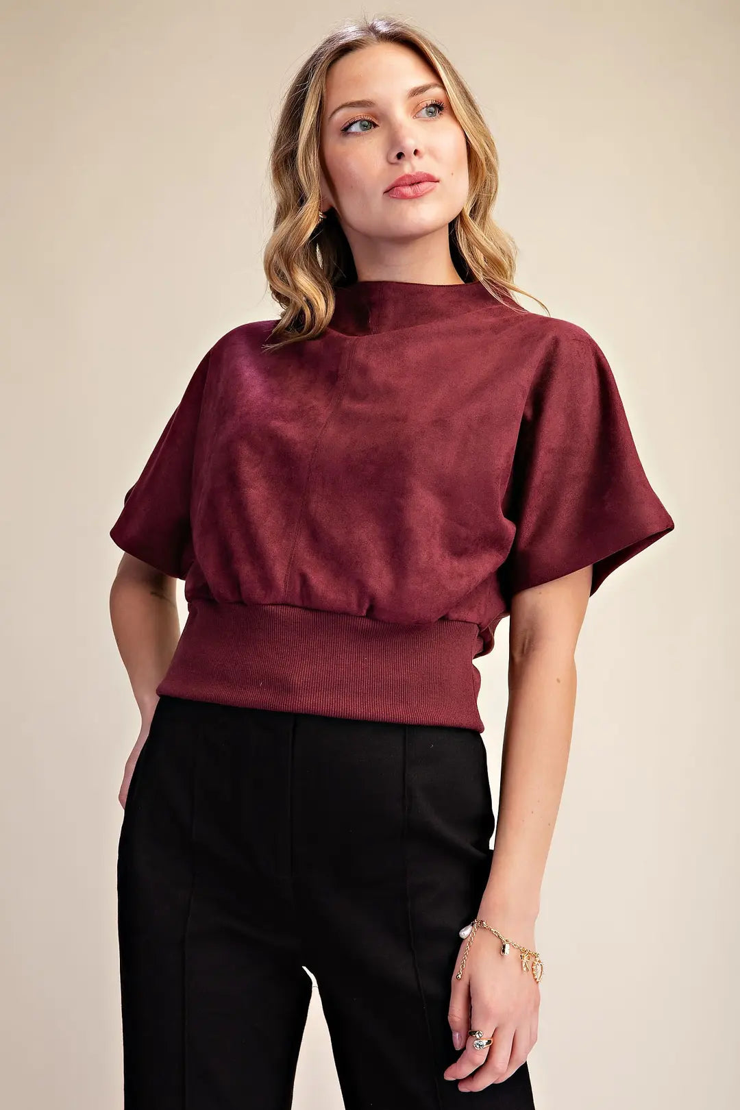 Velvet Crop Top