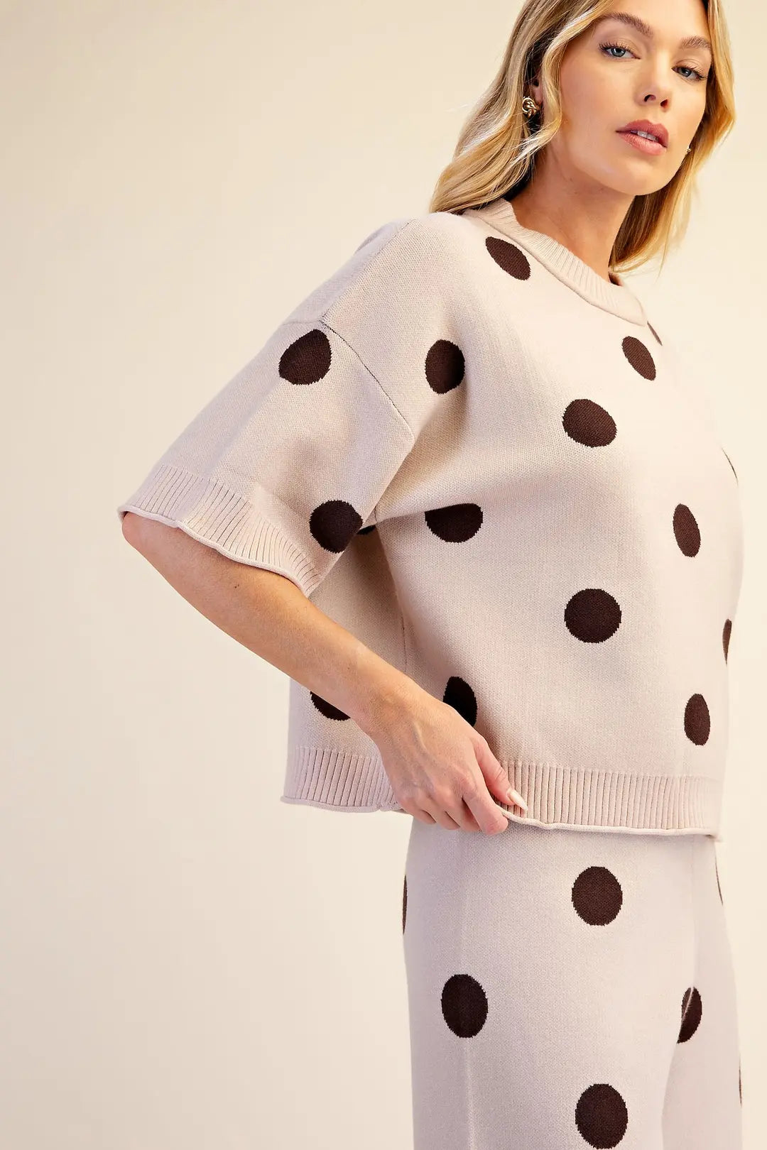Polka dot queen top