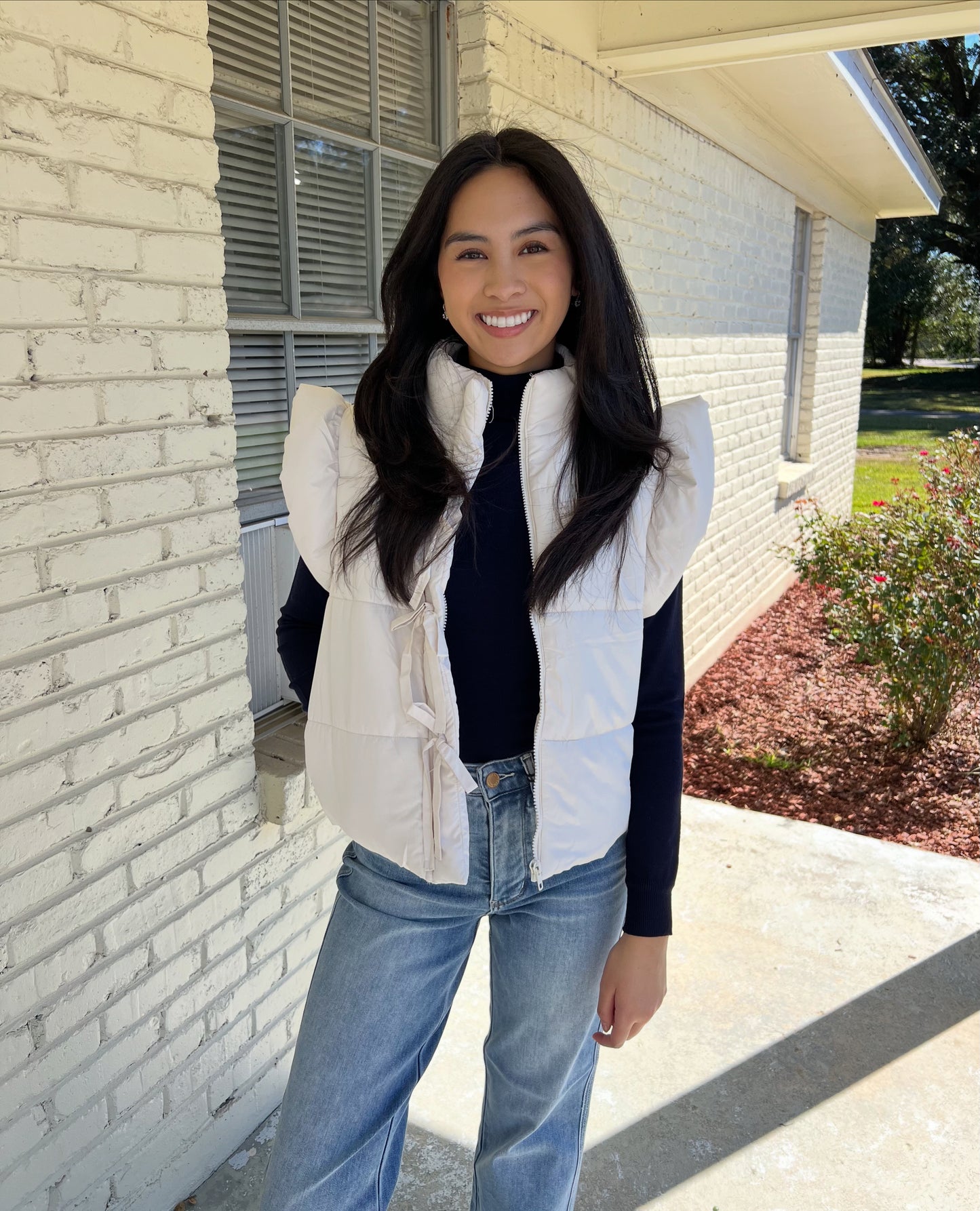 Flutter Bow Puffer Vest