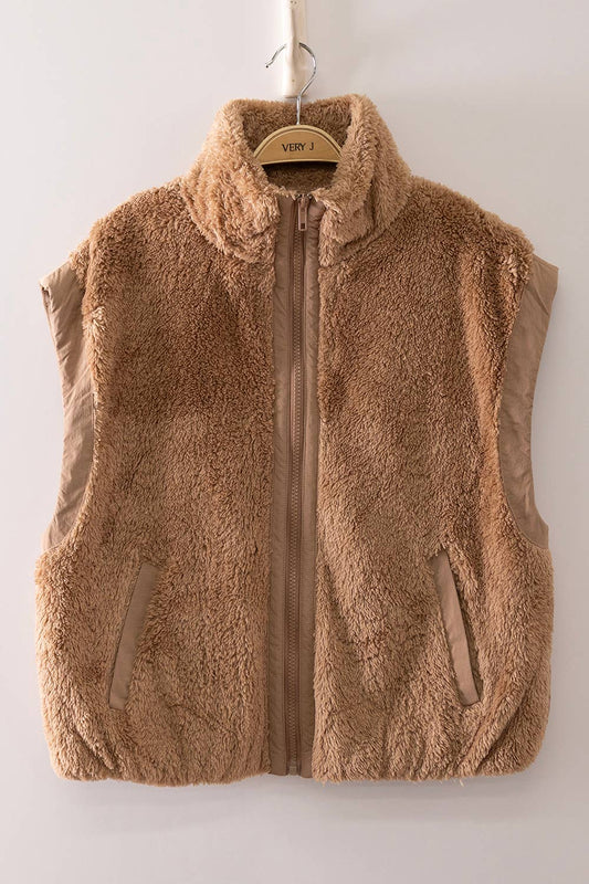 Sherpa Puffer Vest