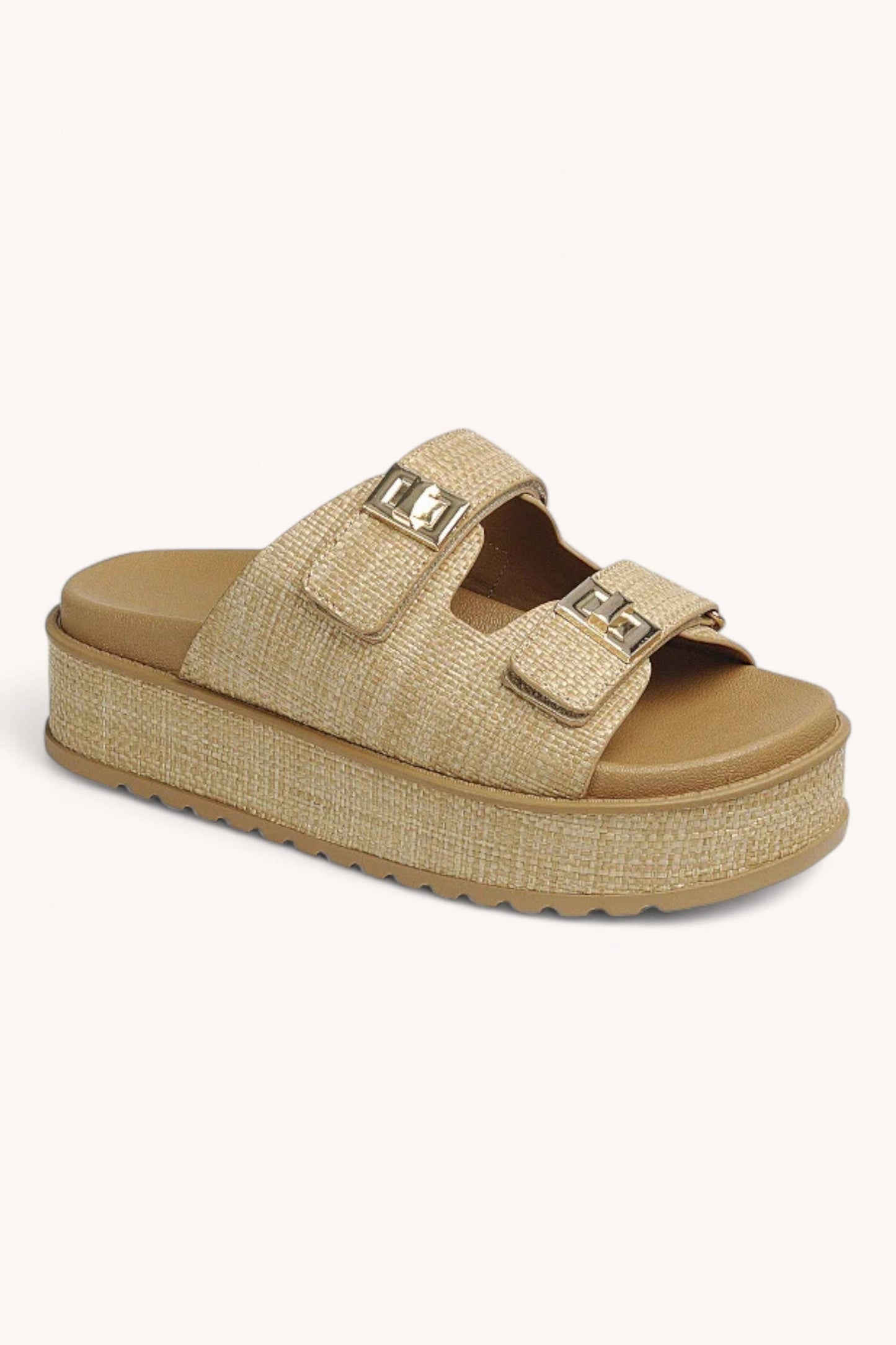 CHUNKY PLATFORM DOUBLE STRAP SANDAL