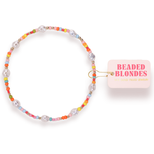 Snowcone Sprinkle Pearl Anklet