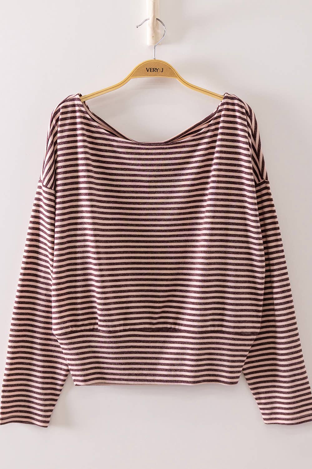 Amber Off-Shoulder Stripe Top