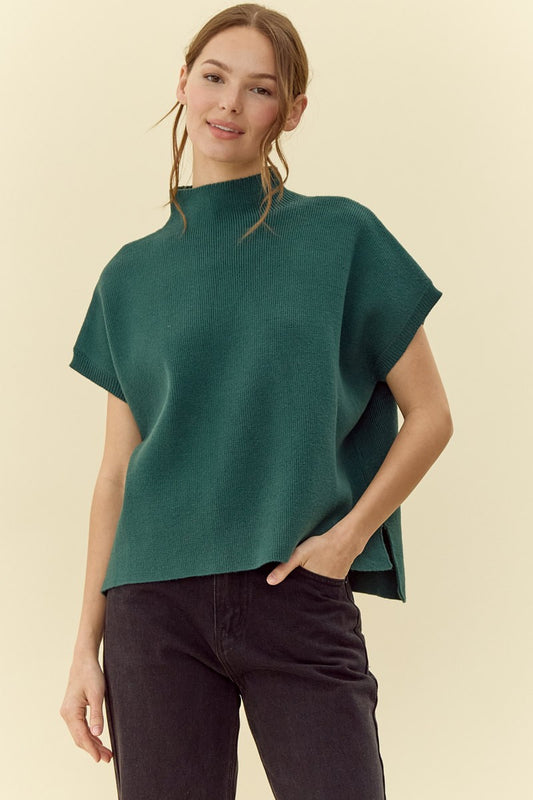 Drop Shoulder Comfy Sweater Top
