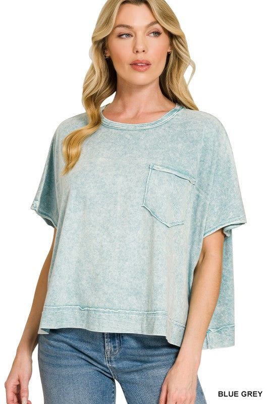 Halo Washed Oversized Top
