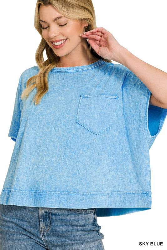 Halo Washed Oversized Top