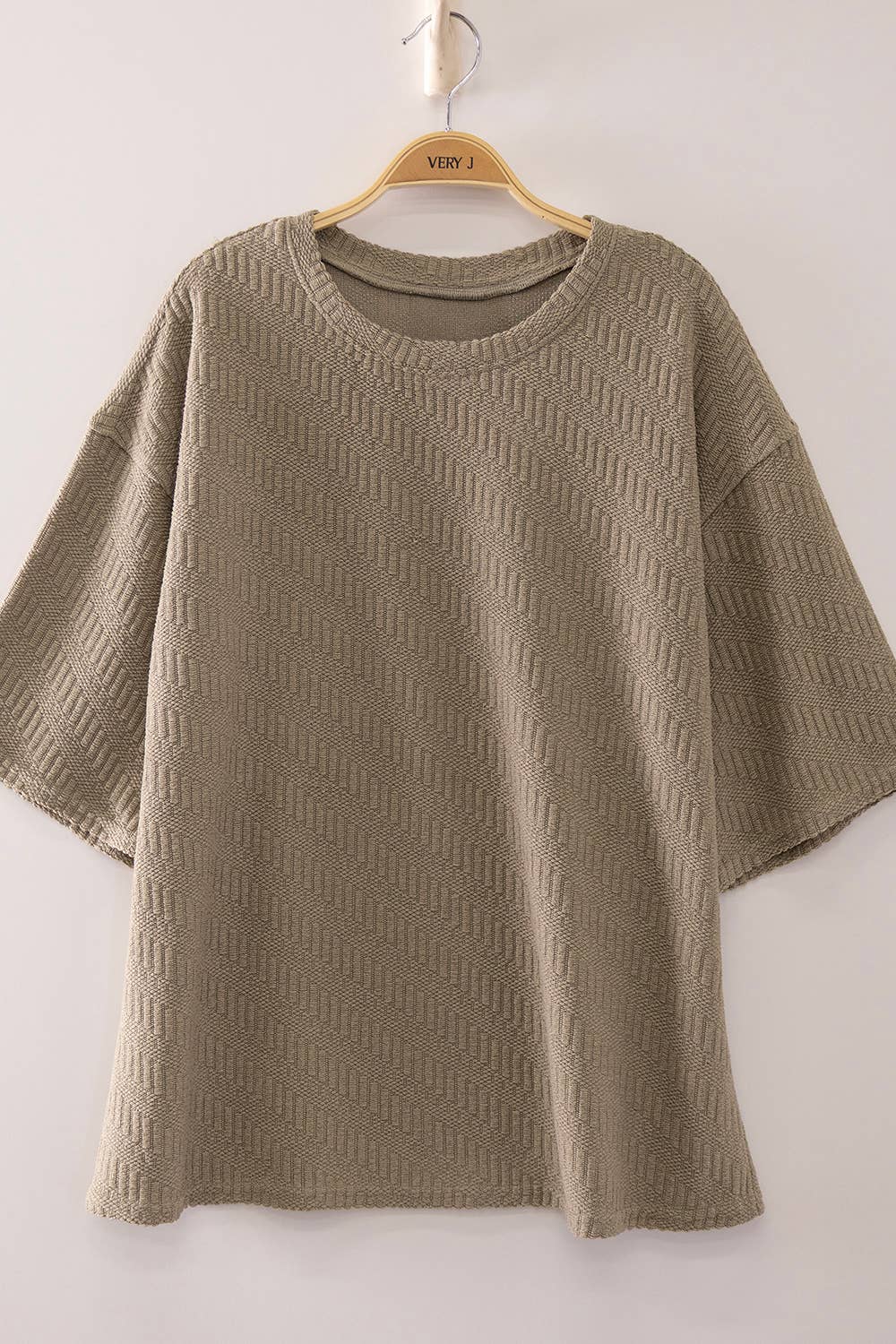 Textured Short Sleeve Top