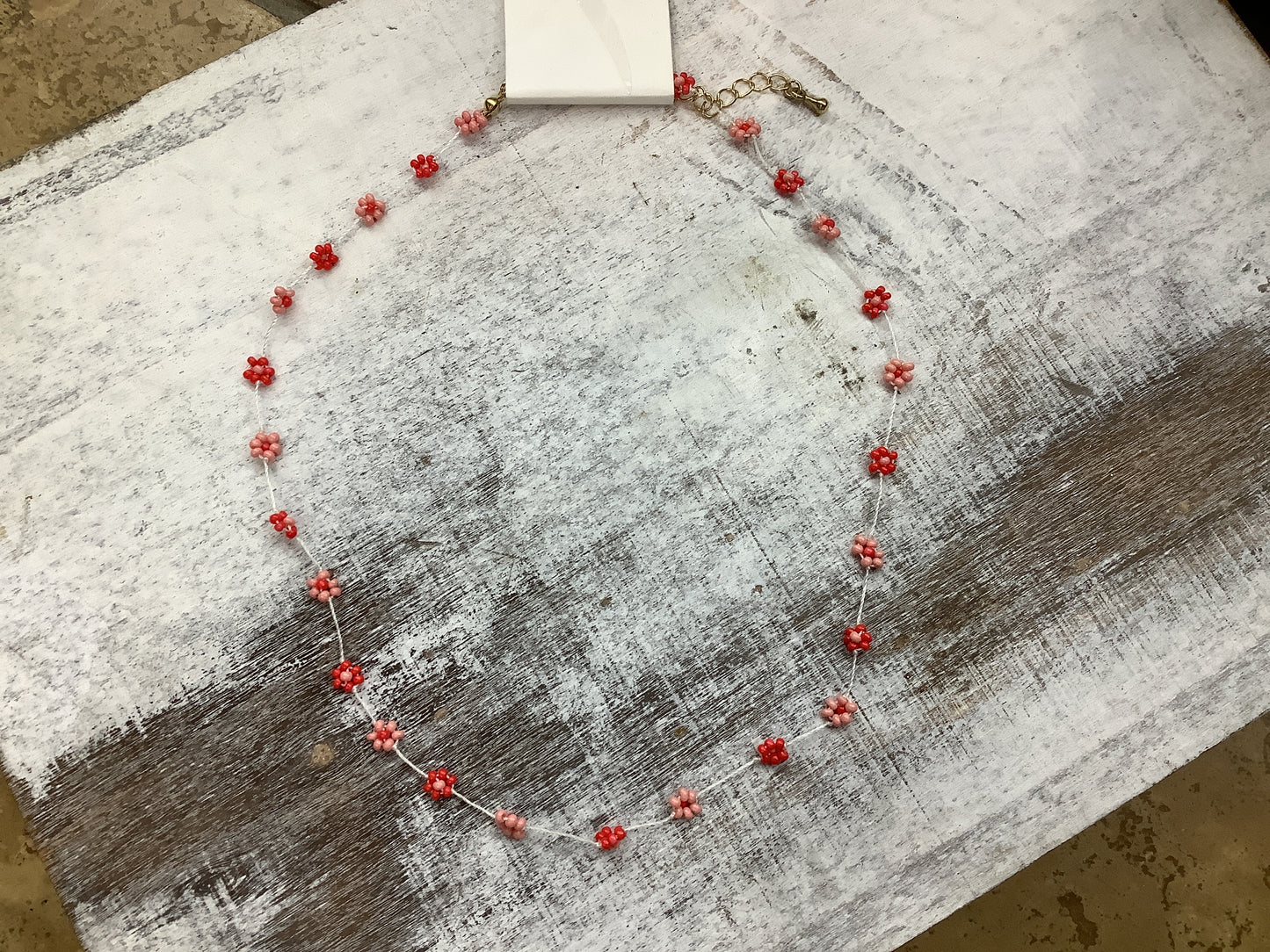 Red flower choker