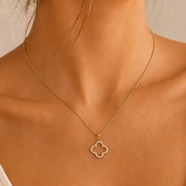Tarnish Free Clover Necklace