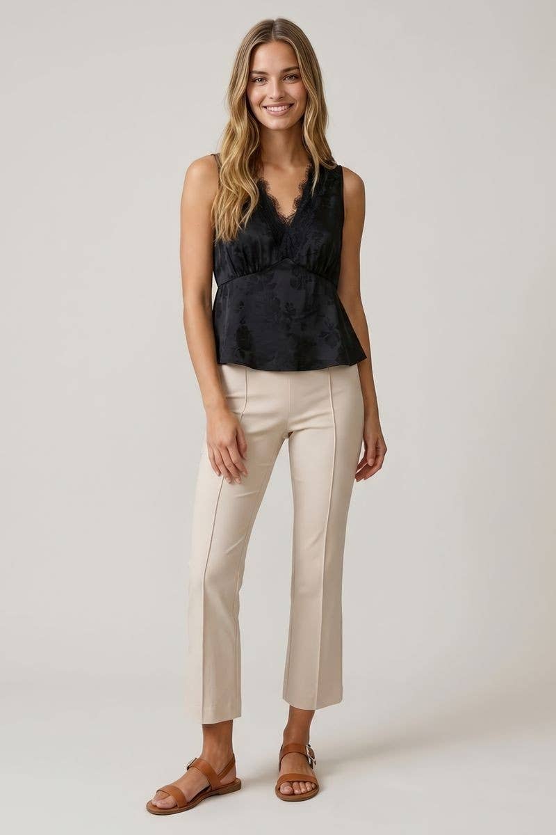 Jaclyn Lace Trim Top