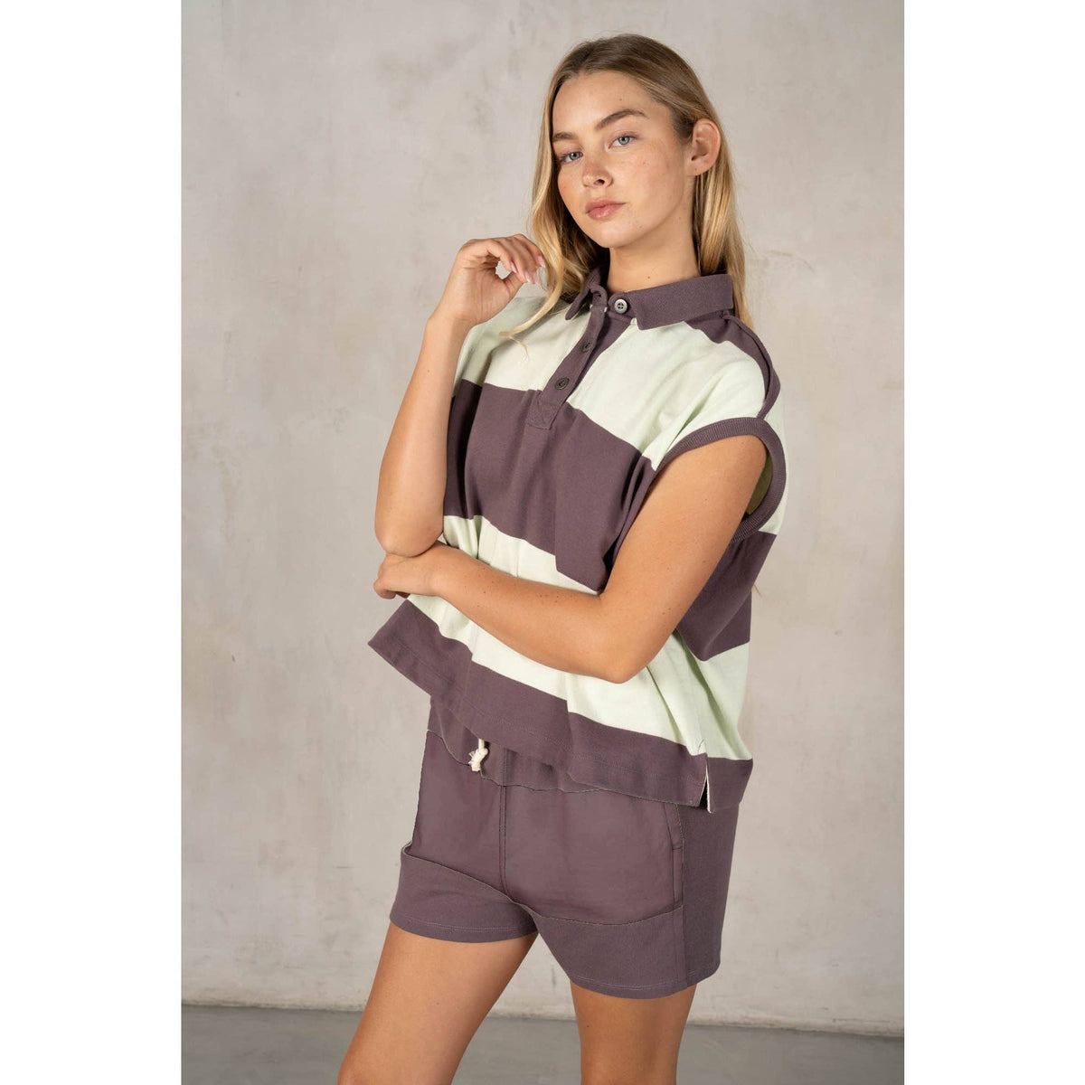 Classic Striped Slouchy Sleeveless