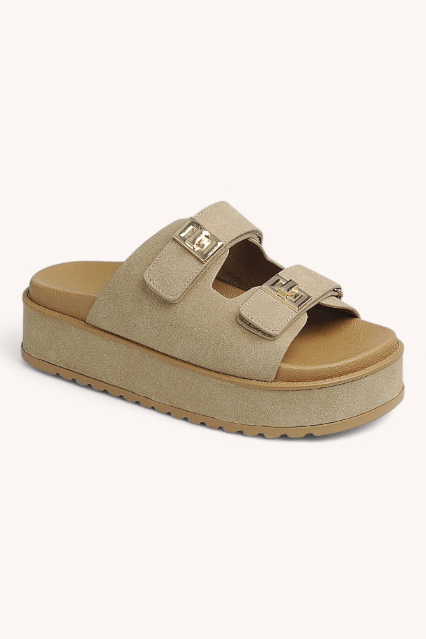 CHUNKY PLATFORM DOUBLE STRAP SANDAL
