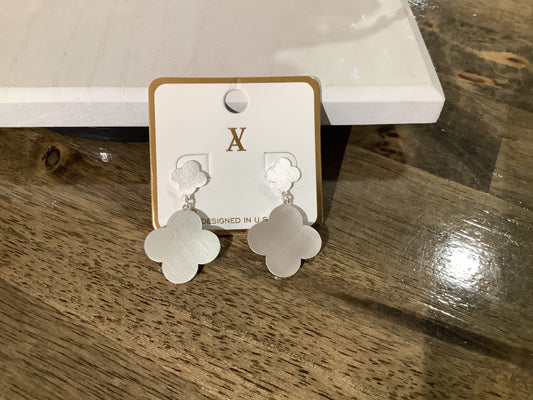 Silver Love earrings