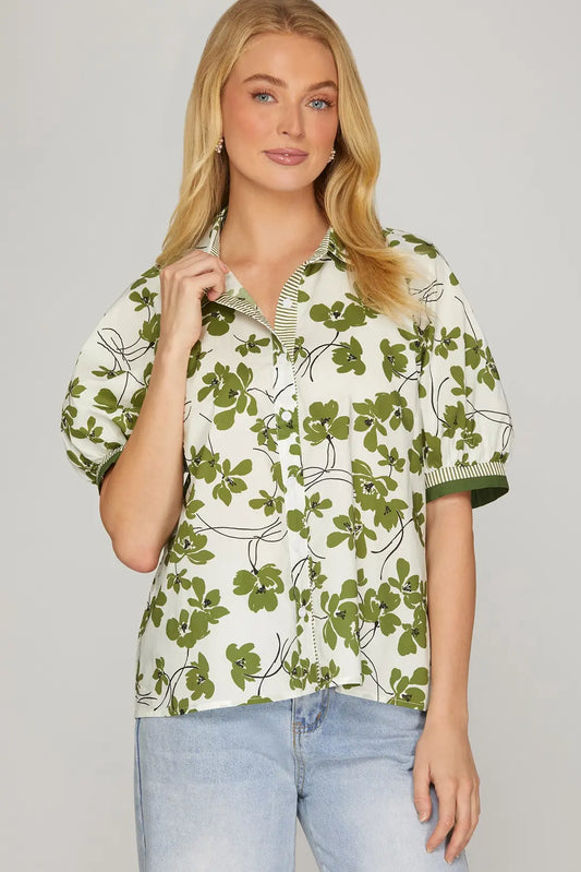 Delaney Printed Top
