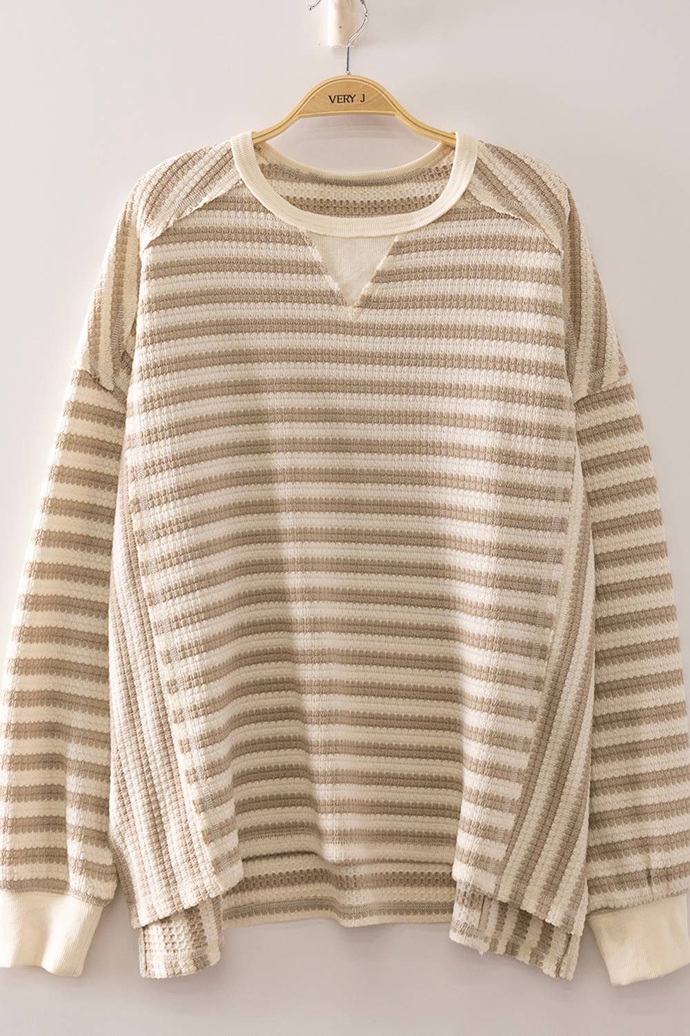 Stripe Waffle Top