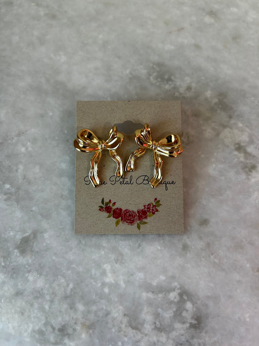 That girl bow earrings